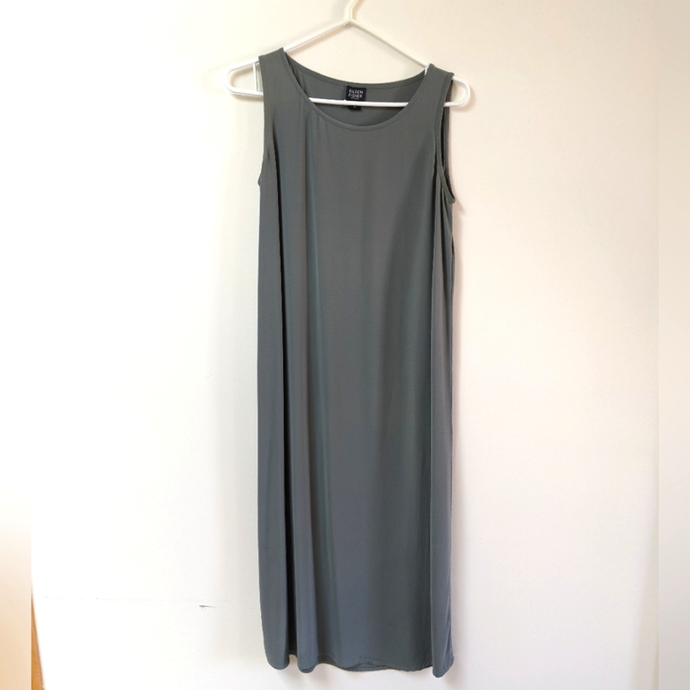 Eileen Fisher Midi Tank silk dress